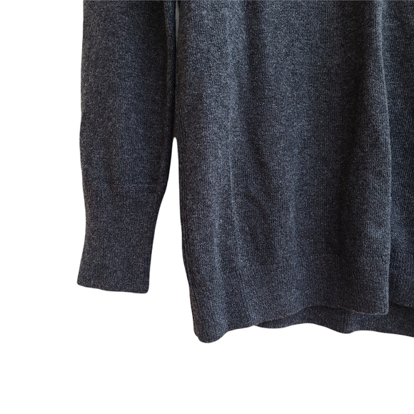 Banana Republic Wool and Cashmere Blend Sweater, Grey Heathered, Size Small - Picture 4 of 10